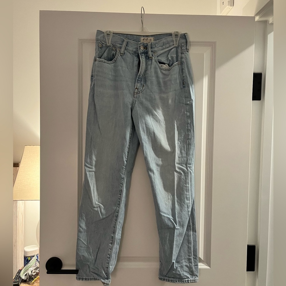 Madewell: Straight leg light wash jeans